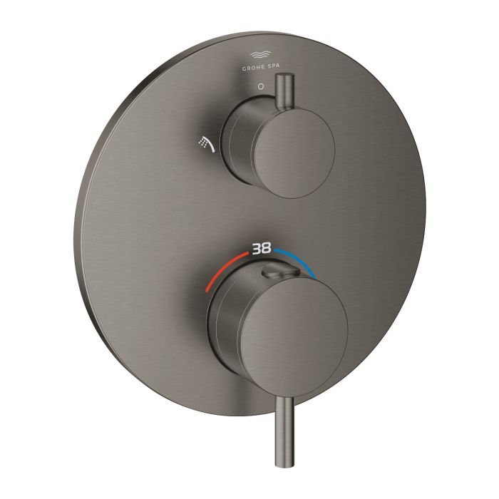 Bateria prysznicowa termostatyczna GROHE Atrio brushed hard graphite  | 24358AL0