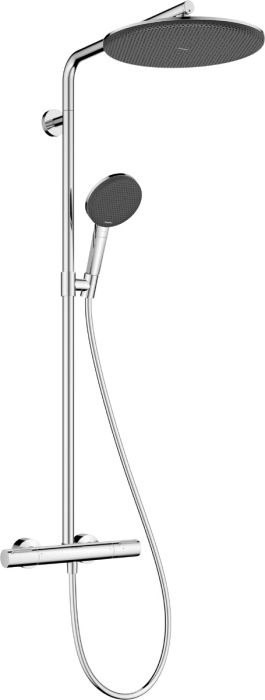 Komplet prysznicowy HANSGROHE Raindance Alive S Puro chrom 300 1jet EcoSmart z termostatem Ecostat Element składa się z: głowica prysznicowa, główka prysznicowa, bateria termostatyczna, suwak, wąż prysznicowy, drążek prysznicowy | 24593000