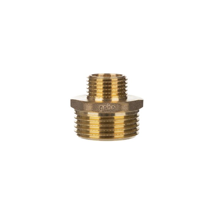 Nypel mosiężny redukcyjny 1 1/4" x 1" GZ GEBO  | 24529BR