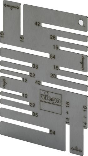 Szablon do zaznaczania głębokości osadzenia rur metalowych 2494 d12-54