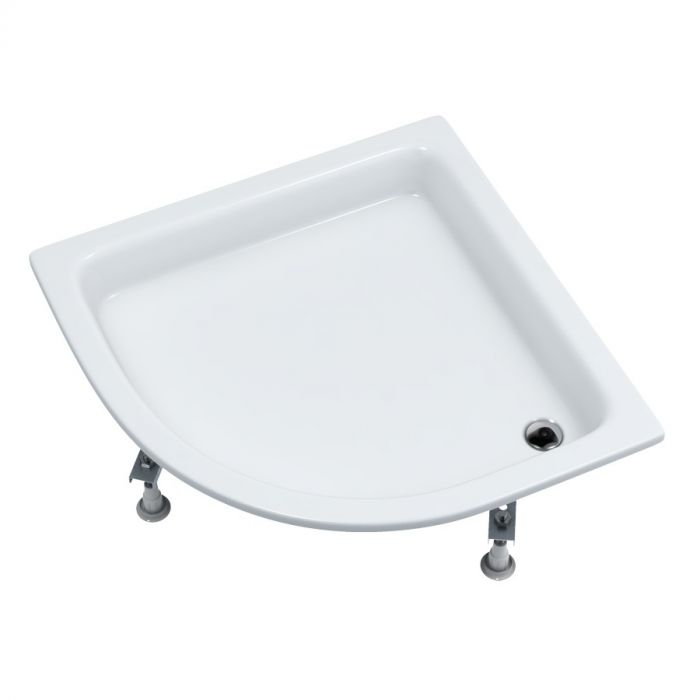 Brodzik akrylowy STANDARD PLUS półokrągły SCHEDPOL ZEFIR 800 /10800 /10260 /10cm biały | 3215