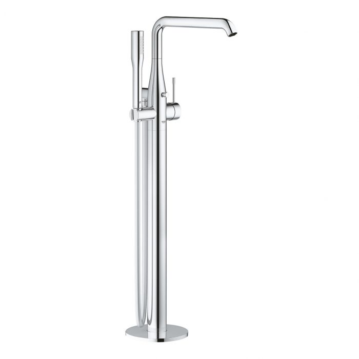 Bateria wannowa wolnostojąca, do montażu z elementem podtynkowym 45984001 GROHE Essence New 1-uchwytowa 1-otworowa chrom z obrotową wylewką z perlatorem i ogranicznikiem obrotu | 25248001