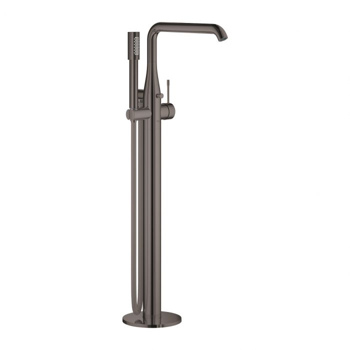 Bateria wannowa wolnostojąca, do montażu z elementem podtynkowym 45984001 GROHE Essence New 1-uchwytowa 1-otworowa hard graphite z obrotową wylewką z perlatorem i ogranicznikiem obrotu | 25248A01