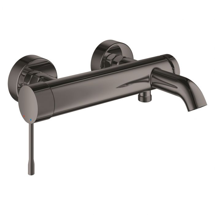 Bateria wannowa ścienna GROHE Essence 1-uchwytowa 2-otworowa hard graphite | 25250A01