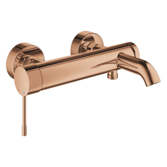 Bateria wannowa ścienna GROHE Essence 1-uchwytowa 2-otworowa warm sunset | 25250DA1