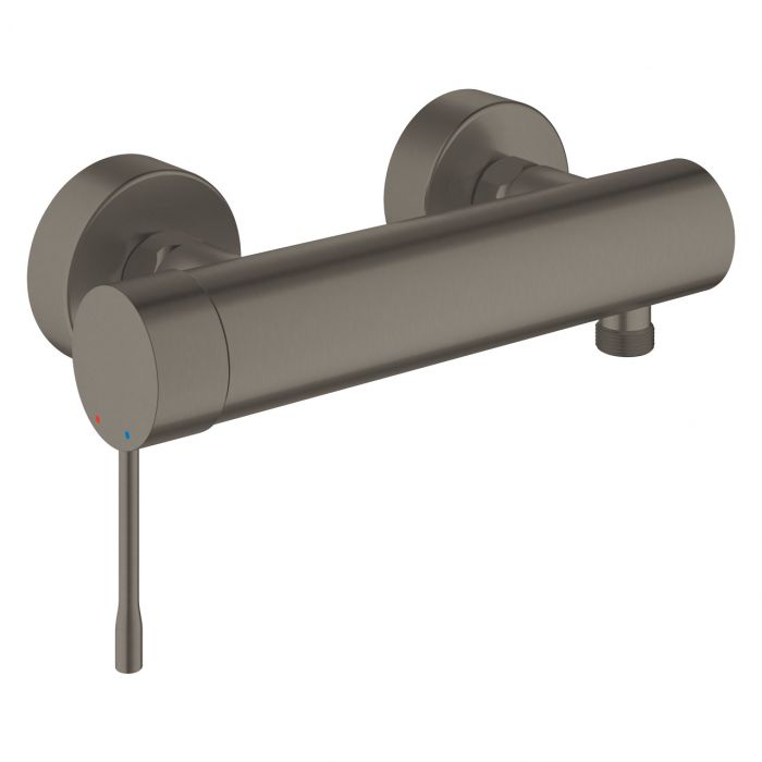 Bateria prysznicowa ścienna GROHE Essence 1-uchwytowa 2-otworowa brushed hard graphite  | 25252AL1