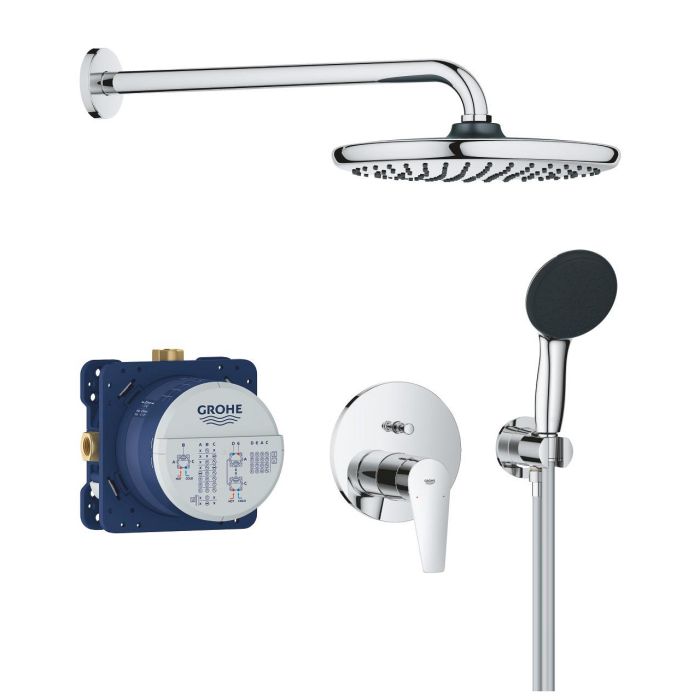 Zestaw prysznicowy GROHE Start Edge chrom z deszczownicą Vitalio Start 250  | 25293000