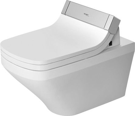 DuraStyle miska toaletowa lejowa, wisząca, rimless bez rantu spłukującego do deski SensoWash 370 x 620 mm biały 4,5 l spłukiwanie 