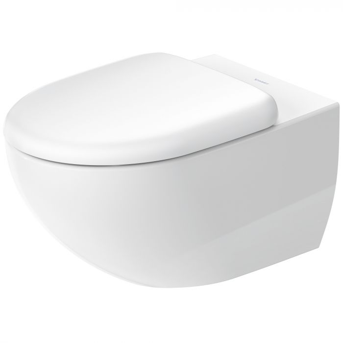 Architec miska toaletowa ceramiczna wisząca lejowa Rimless 36.5 x 57.5 cm biały alpin bez powłoki w komplecie mocowanie Durafix