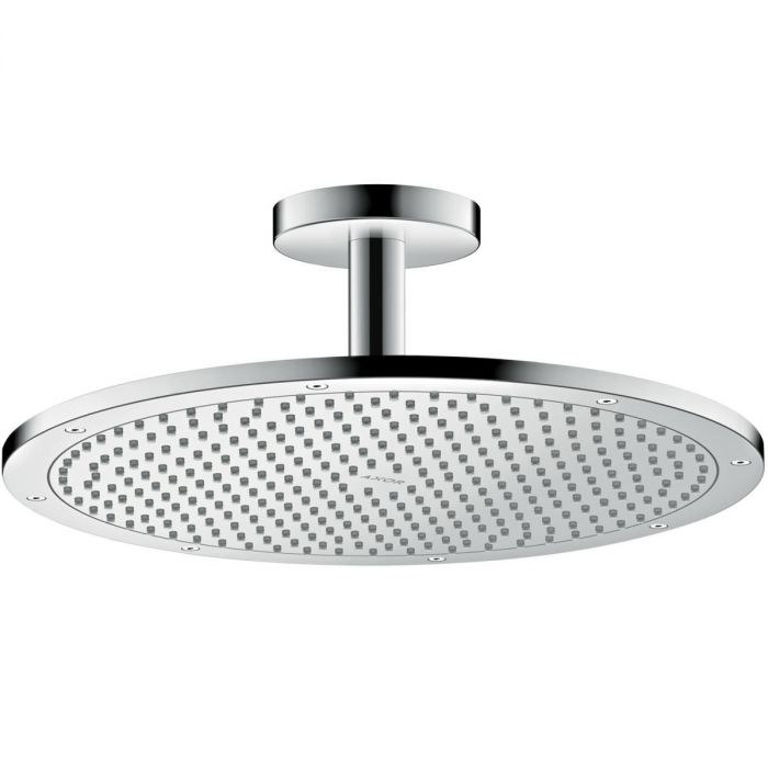 Głowica prysznicowa okrągły 1jet z przyłączem sufitowym wielkość 350 mm HANSGROHE Axor ShowerSolutions 350 strumień PowderRain czerwone złoto polerowane | 26035300