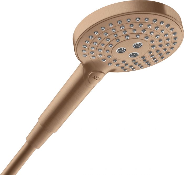 Rączka natrysku 3-jet HANSGROHE Axor ShowerSolutions 120 d125 czerwone złoto szczotkowane  | 26050310