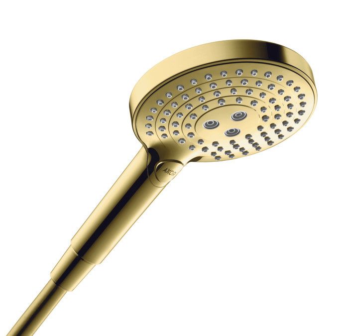 Rączka natrysku HANSGROHE Axor ShowerSolutions 120 3jet Ø 125 mm mosiądz polerowany  | 26050930