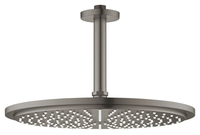 Deszczownica 1-strumieniowa GROHE Rainshower Cosmopolitan 310 z przepustem stropowym 142 mm brushed hard graphite | 26067AL0