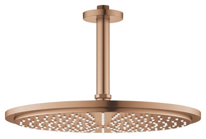 Deszczownica 1-strumieniowa GROHE Rainshower Cosmopolitan 310 z przepustem stropowym 142 mm brushed warm sunset | 26067DL0