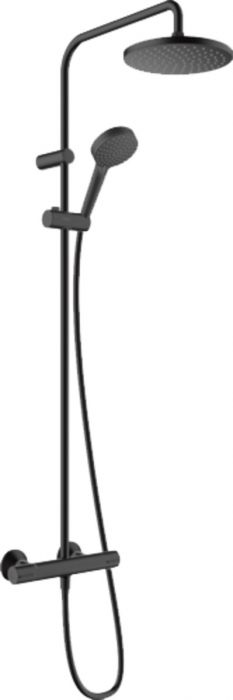 Zestaw prysznicowy 1 jet HANSGROHE Vernis Blend 200 czarny mat | 26089670