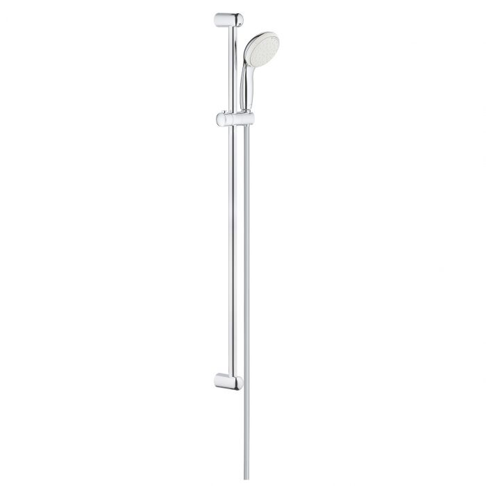 Zestaw prysznicowy 2-strumieniowy GROHE Tempesta 100 chrom zawiera: prysznic ręczny, drążek prysznicowy 900 mm, wąż prysznicowy 1750 mm  | 26163001