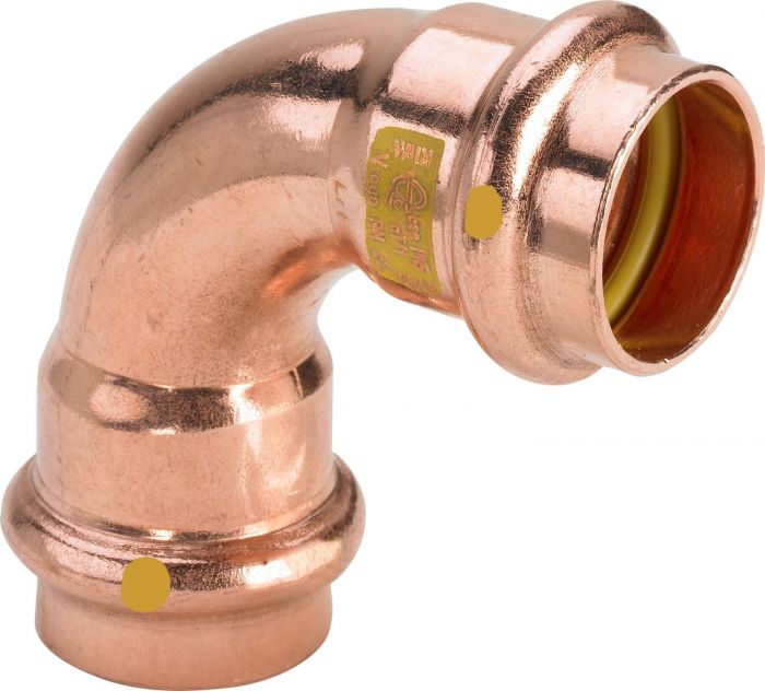 Łuk 90° z miedzi 54 mm Profipress G 2616 GAZ