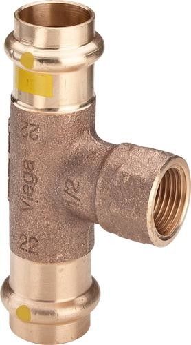 Trójnik z SC-Contur z brązu GW 35 mm x 1/2" x 35 mm Profipress G 2617.2 GAZ