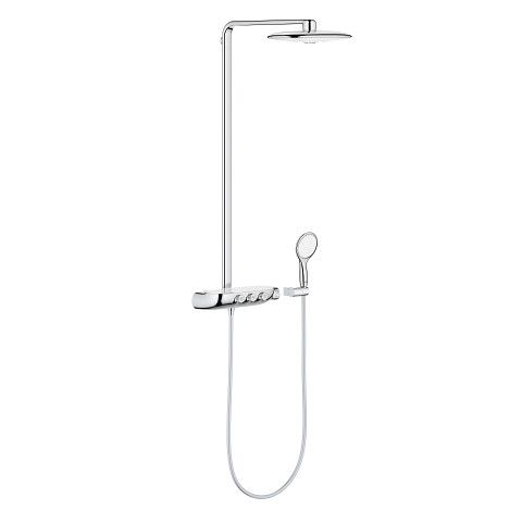 Zestaw prysznicowy ścienny GROHE Rainshower System SmartControl 360 Duo moon white z termostatem  | 26250LS0