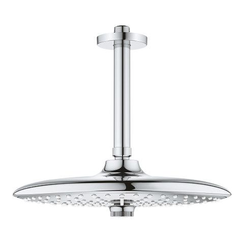 Deszczownica 3-strumieniowa deszczownica Ø 260 mm GROHE Euphoria 260 strumienie: Rain, SmartRain, Jet z przepustem stropowym Rainshower 142 mm, EcoJoy, ogranicznik przepływu 9,5 l/min, DreamSpray, SpeedClean chrom | 26461000