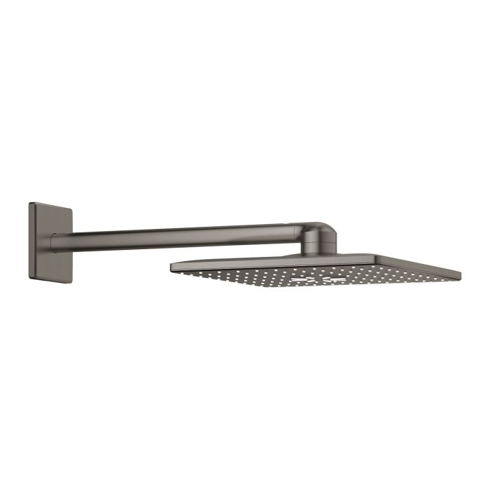Deszczownica kwadratowy 310 x 310 mm GROHE Rainshower 310 SmartActive Cube 2 strumienie: PureRain, ActiveRain, DreamSpray, Long-Life Shine, SpeedClean brushed hard graphite | 26479AL0