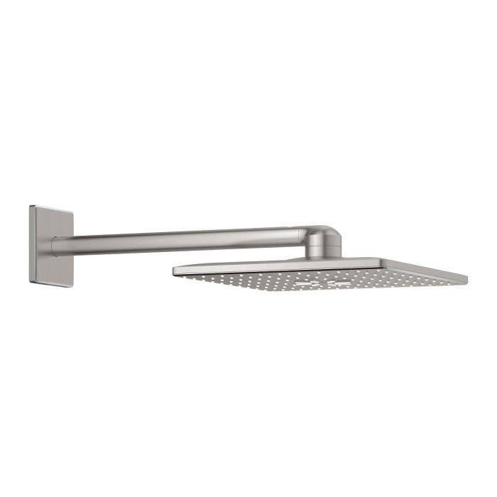 Deszczownica kwadratowy 310 x 310 mm GROHE Rainshower 310 SmartActive Cube 2 strumienie: PureRain, ActiveRain, DreamSpray, Long-Life, SpeedClean stal nierdzewna | 26479DC0