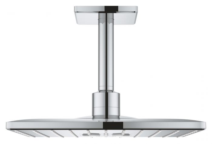 Deszczownica kwadratowy z przepustem stropowym 142 mm 310 x 310 mm GROHE Rainshower SmartActive 310 Cube 2 strumienie: PureRain, ActiveRain chrom  | 26481000