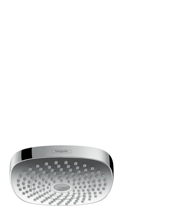Głowica prysznicowa EcoSmart HANSGROHE Croma Select E 180 2jet 180 x 180 mm biała/chrom | 26528400