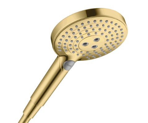 Główka prysznicowa 3-strumieniowa HANSGROHE Raindance Select S d125 złota optyczna polerowana | 26530990