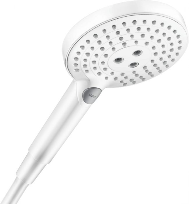 Główka prysznicowa 3-strumieniowa HANSGROHE Raindance Select S wielkość główki: 125 mm biała mat | 26531700