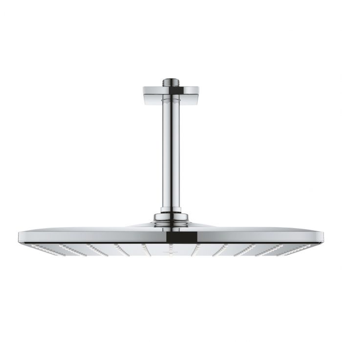 Deszczownica kwadratowy 1-strumieniowa ścienna 310 x 310 mm GROHE Rainshower 310 Mono Cube EcoJoy, ogranicznik przepływu 9,5 l/min chrom | 26566000