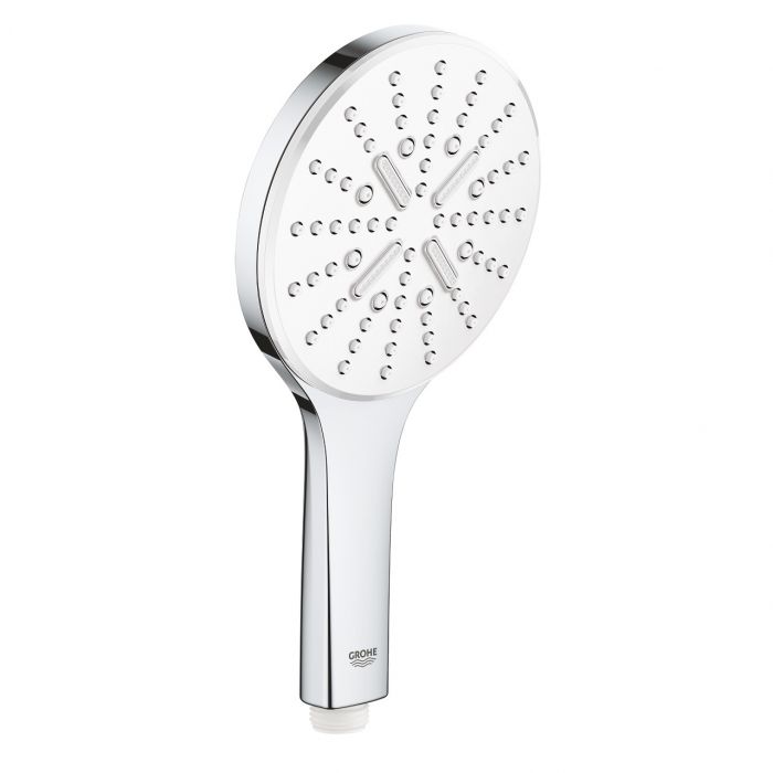 Prysznic ręczny 3-strumieniowy GROHE Rainshower SmartActive 130 moon white | 26574LS0