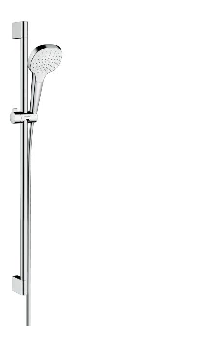 Zestaw prysznicowy HANSGROHE Croma Select E 1jet biały/chrom zawiera: główkę prysznicową Croma Select E 1jet, drążek prysznicowy Unica'Croma 0,90 m, wąż Isiflex 1,60 m | 26594400