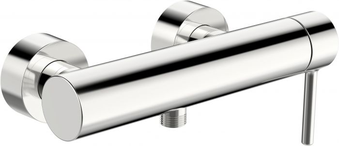 Bateria natryskowa do montażu naściennego z boczną dźwignią ORAS OPTIMA STYLE 1-uchwytowa 2-otworowa chrom  | 2660HU