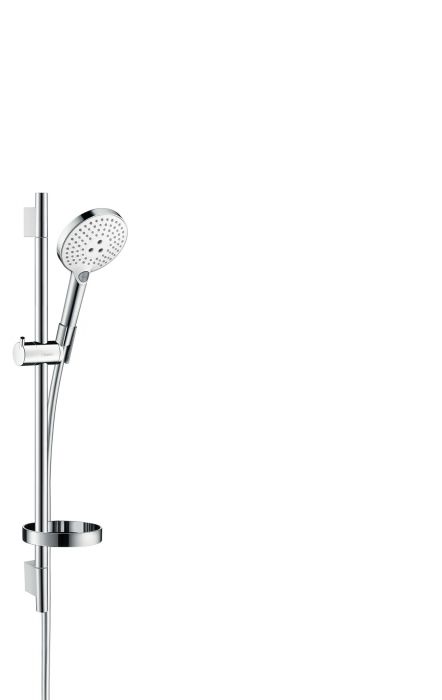 Zestaw prysznicowy HANSGROHE Raindance Select S chrom w komplecie: główka prysznicowa, drążek prysznicowy, wąż prysznicowy, suwak, mydelniczka  | 26632000