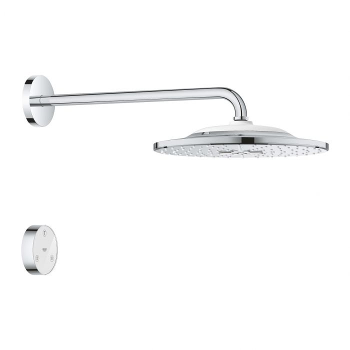 Deszczownica okrągły 2-strumieniowa d310 GROHE Rainshower SmartActive 310 strumień PureRain, ActiveRain EcoJoy, DreamSpray, SpeedClean, Long-Life Shine chrom | 26640000