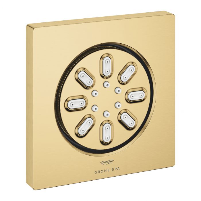 Prysznic kwadratowy boczny, 2 strumienie 75 x 75 mm GROHE RAINSHOWER AQUA brushed cool sunrise | 26802GN0