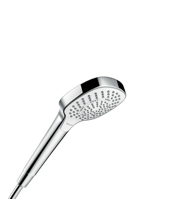 Główka prysznicowa HANSGROHE Croma Select E Multi 3jet 110 mm biała/chrom | 26810400