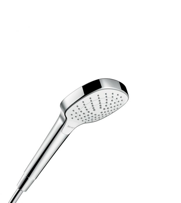 Główka prysznicowa EcoSmart HANSGROHE Croma Select E Vario 3jet 110 mm biała/chrom | 26813400