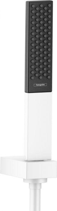 Zestaw prysznicowy punktowy 1-strumieniowy HANSGROHE Rainfinity biały matowy w komplecie: główka prysznicowa, uchwyt, wąż prysznicowy | 26857700