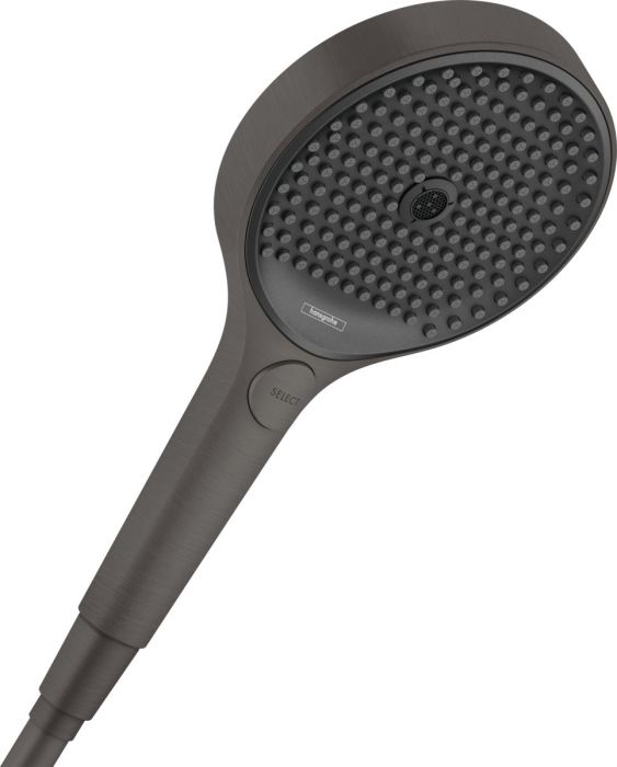 Główka prysznicowa 3 jet HANSGROHE Rainfinity okrągły wielkość głowicy: 132 mm Czarny Chrom Szczotkowany | 26865340