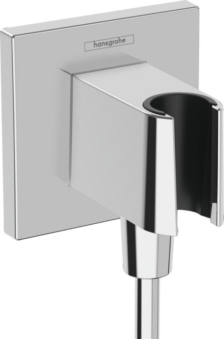 Przyłącze węża z uchwytem prysznicowym HANSGROHE FixFit E z tworzywa 90 x 90 x 81 mm chrom  | 26889000