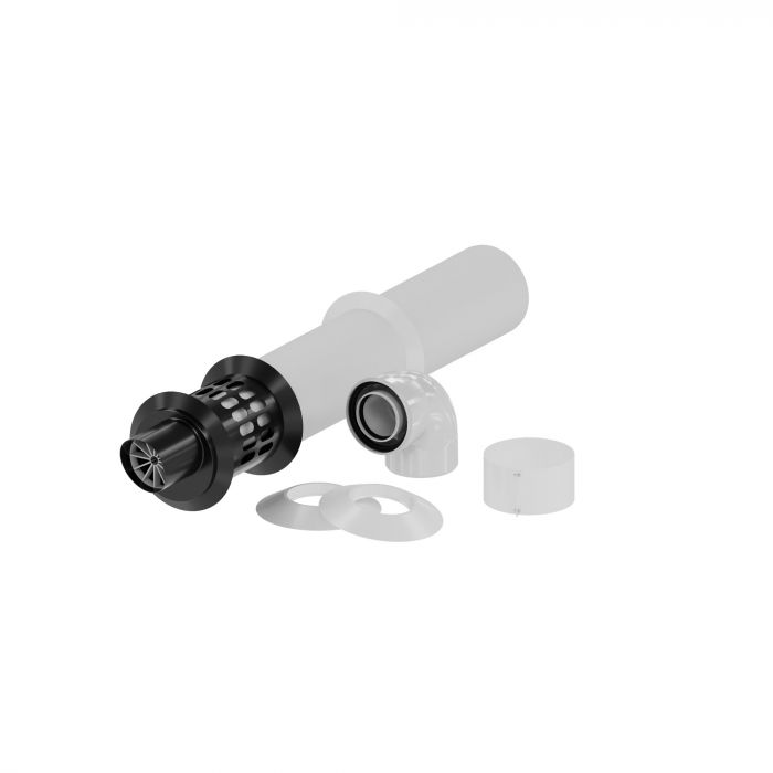 Zestaw podłączeniowy przez ścianę kompatybilny z kotłami Ariston, Vaillant, Beretta, Saunier Duval DN 60/100