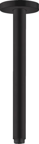 Przyłącze sufitowe HANSGROHE S mosiężne G 1/2 300 mm czarne mat | 27389670