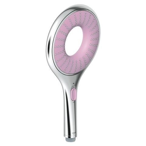Prysznic ręczny, 2-strumieniowy GROHE Rainshower Icon metalowy Ø 150 mm różowy | 27447000
