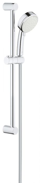 Zestaw prysznicowy GROHE Tempesta Cosmopolitan 100 chrom 2 strumienie zawiera: prysznic ręczny New Tempesta Cosmopolitan 100 (2757120E), drążek prysznicowy, 600 mm (27521000), wąż prysznicowy Relexaflex 1750 mm (28154001) | 2757820E