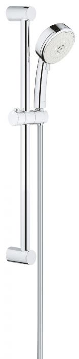 Zestaw prysznicowy GROHE Tempesta Cosmopolitan 100 chrom 3 strumienie zawiera: prysznic ręczny, drążek prysznicowy 600 mm, wąż prysznicowy Relexaflex 1750 mm | 27579002