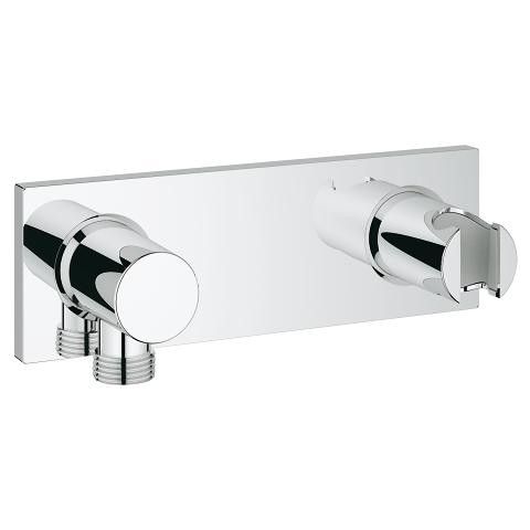 Przyłącze prysznicowe ścienne GROHE Grohtherm F metalowy chrom | 27621000