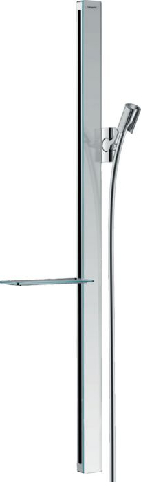 Zestaw prysznicowy HANSGROHE Unica chrom w komplecie: drążek prysznicowy 90 cm, wąż prysznicowy, suwak, mydelniczka | 27640000
