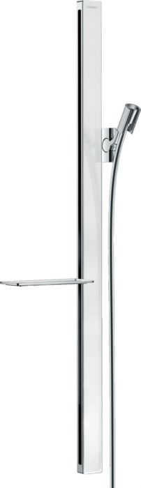 Zestaw prysznicowy HANSGROHE Unica biały/chrom zawiera: drążek prysznicowy 90 cm, wąż prysznicowy, suwak, mydelniczka | 27640400